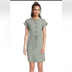 Monteau Henley Short Sleeve Dress
